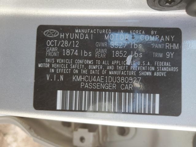 KMHCU4AE1DU380527 - 2013 HYUNDAI ACCENT GLS SILVER photo 12