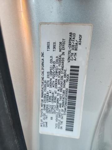 5TEWN72NX3Z169900 - 2003 TOYOTA TACOMA XTRACAB 银色 照片 12