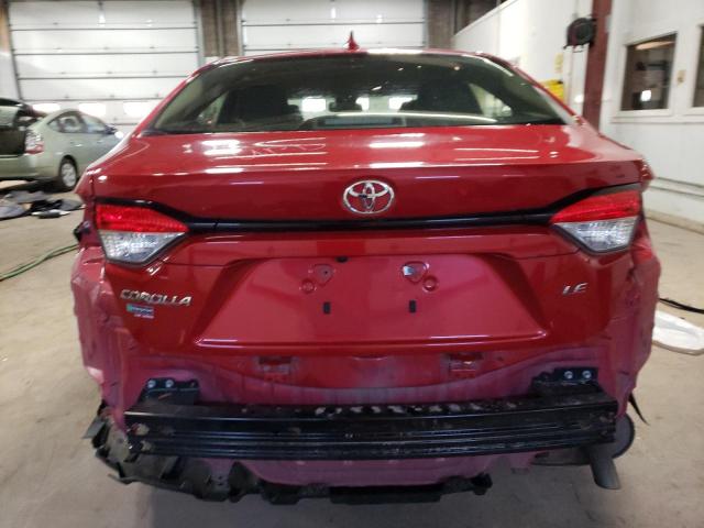 JTDEPRAE9LJ097147 - 2020 TOYOTA COROLLA LE RED photo 6