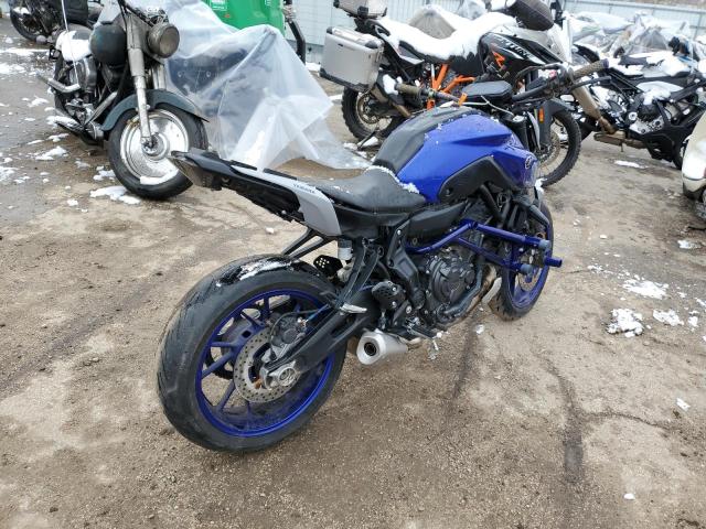 JYARM32E1MA001921 - 2021 YAMAHA MT07 BLUE photo 4