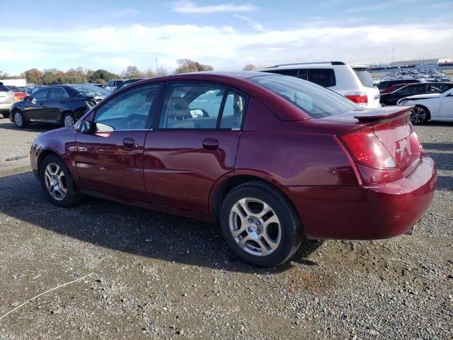 1G8AL52F24Z160015 - 2004 SATURN ION LEVEL 3 BURGUNDY photo 2