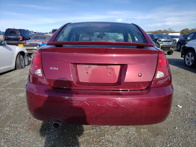 1G8AL52F24Z160015 - 2004 SATURN ION LEVEL 3 BURGUNDY photo 6