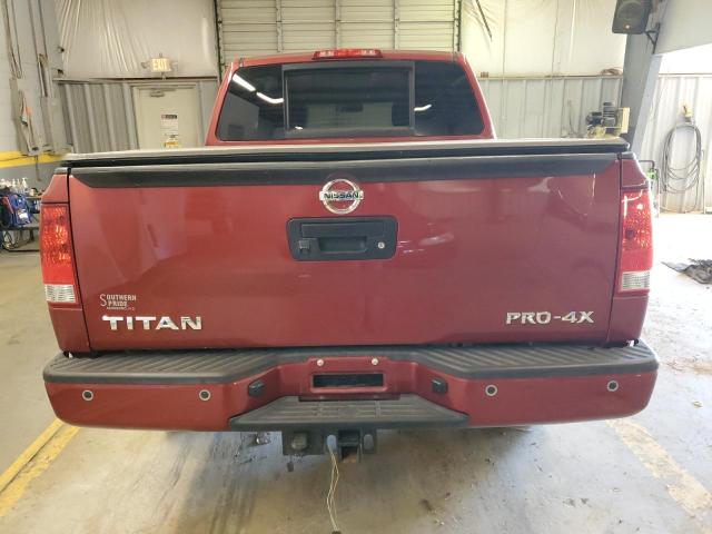 1N6AA0EC2FN505311 - 2015 NISSAN TITAN S RED photo 6