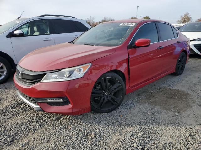 1HGCR2F13HA142297 - 2017 HONDA ACCORD SPORT SPECIAL EDITION RED photo 1