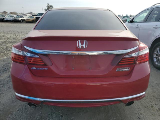 1HGCR2F13HA142297 - 2017 HONDA ACCORD SPORT SPECIAL EDITION RED photo 6