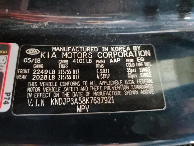 KNDJP3A58K7637921 - 2019 KIA SOUL + BLUE photo 14