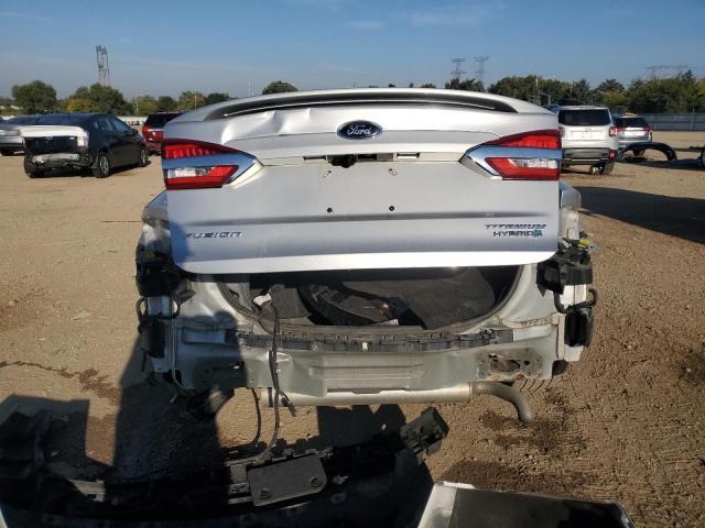 3FA6P0RU7KR262263 - 2019 FORD FUSION TITANIUM SILVER photo 6