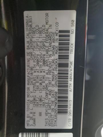 3TMJU62N57M030980 - 2007 TOYOTA TACOMA DOUBLE CAB PRERUNNER BLACK photo 12