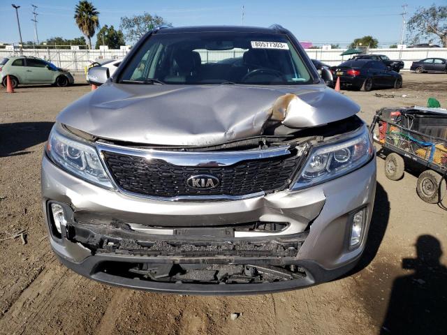 5XYKU4A74FG592456 - 2015 KIA SORENTO EX SILVER photo 5