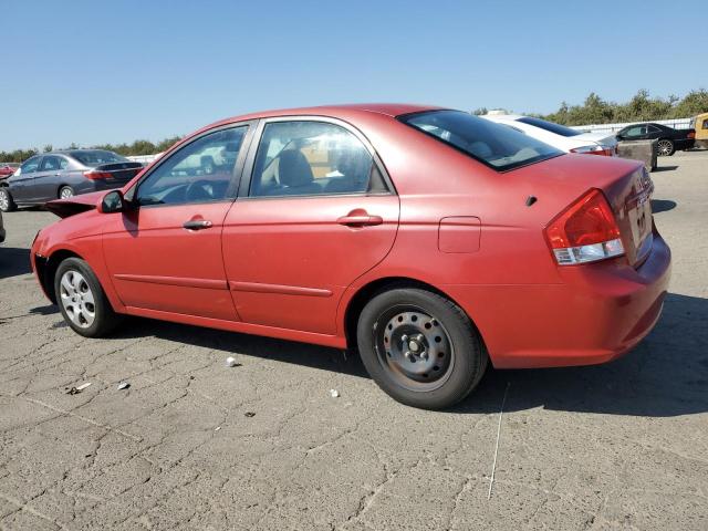 KNAFE222195622366 - 2009 KIA SPECTRA EX RED photo 2