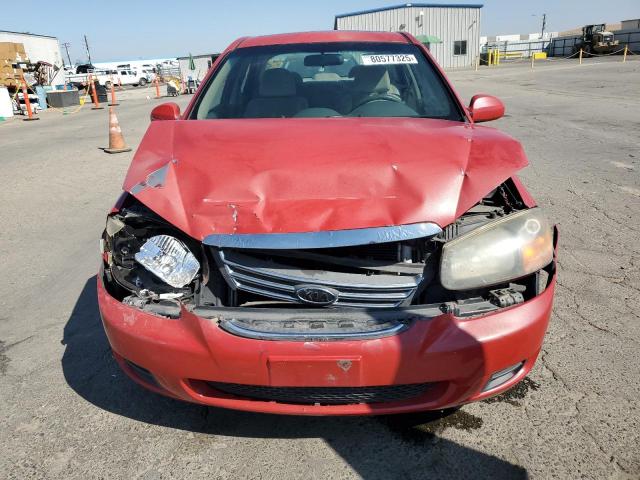 KNAFE222195622366 - 2009 KIA SPECTRA EX RED photo 5