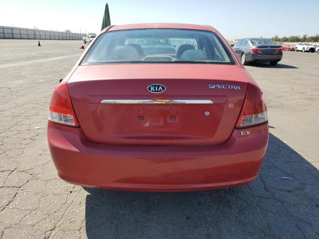 KNAFE222195622366 - 2009 KIA SPECTRA EX RED photo 6