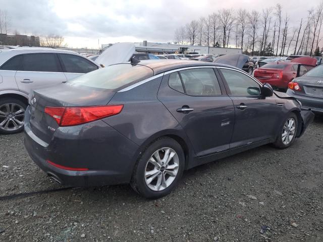 KNAGN4A70B5096878 - 2011 KIA OPTIMA EX GRAY photo 3