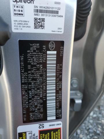4T1G11AK0LU366812 - 2020 TOYOTA CAMRY SE SILVER photo 13