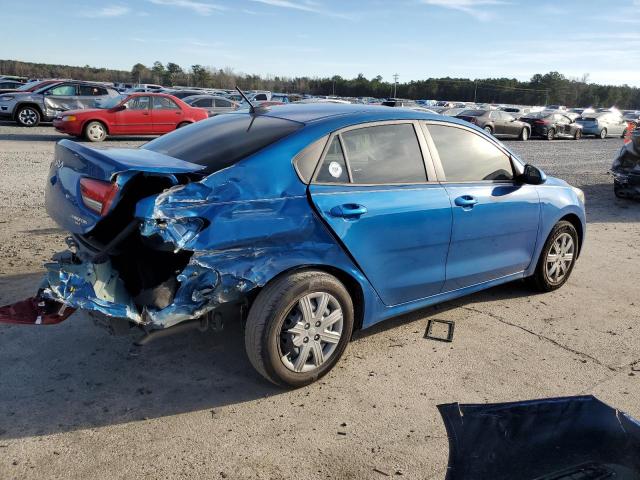 3KPA24AD8PE513666 - 2023 KIA RIO LX BLUE photo 3