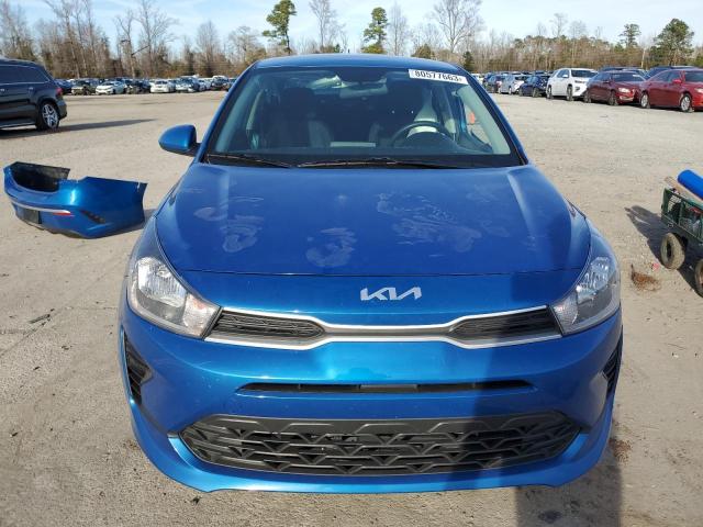 3KPA24AD8PE513666 - 2023 KIA RIO LX BLUE photo 5