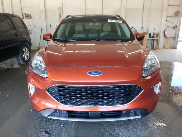1FMCU0DZ1LUA68360 - 2020 FORD ESCAPE TITANIUM ORANGE photo 5