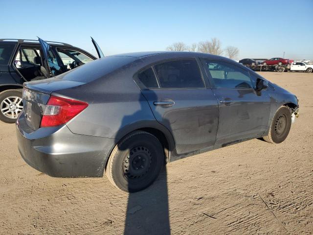 19XFB2F5XCE021114 - 2012 HONDA CIVIC LX GRAY photo 3