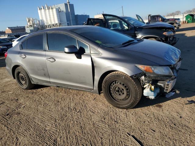 19XFB2F5XCE021114 - 2012 HONDA CIVIC LX GRAY photo 4