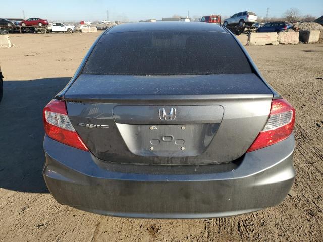 19XFB2F5XCE021114 - 2012 HONDA CIVIC LX GRAY photo 6