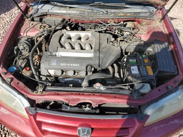 1HGCG16512A001657 - 2002 HONDA ACCORD EX RED photo 11