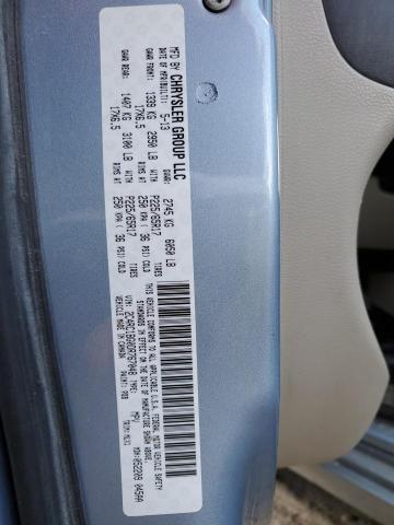 2C4RC1BG0DR767048 - 2013 CHRYSLER TOWN & COU TOURING BLUE photo 13