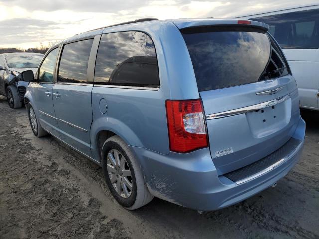 2C4RC1BG0DR767048 - 2013 CHRYSLER TOWN & COU TOURING BLUE photo 2