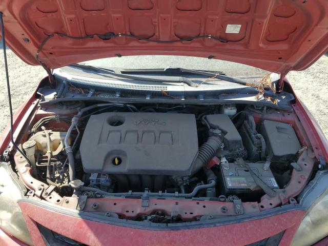 2T1BU4EEXCC807063 - 2012 TOYOTA COROLLA BASE წითელი ფოტო 11