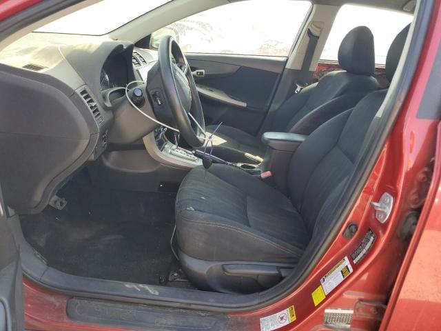 2T1BU4EEXCC807063 - 2012 TOYOTA COROLLA BASE წითელი ფოტო 7