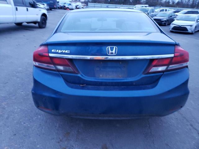 2HGFB2F82FH521191 - 2015 HONDA CIVIC EX BLUE photo 6