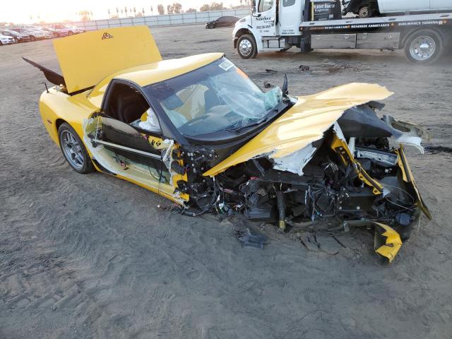 1G1YY12S425110984 - 2002 CHEVROLET CORVETTE Z06 YELLOW photo 4