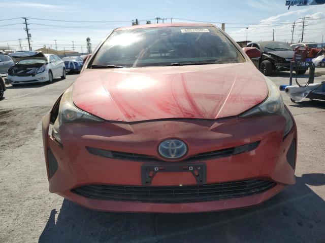 JTDKBRFU7J3585466 - 2018 TOYOTA PRIUS RED photo 5