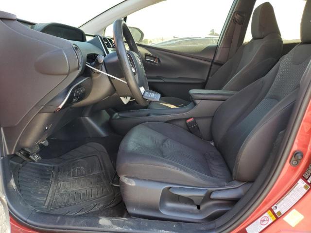 JTDKBRFU7J3585466 - 2018 TOYOTA PRIUS RED photo 7