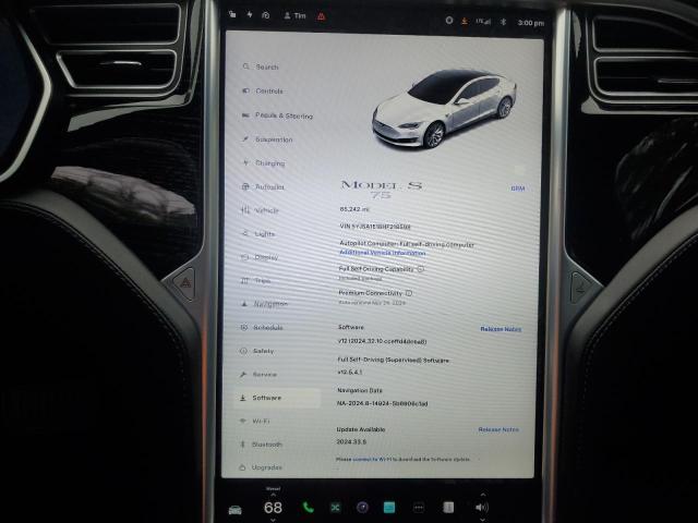 5YJSA1E18HF218598 - 2017 TESLA MODEL S WHITE photo 9