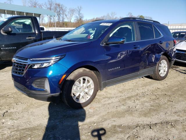 2GNAXKEV8N6115855 - 2022 CHEVROLET EQUINOX LT BLUE photo 1