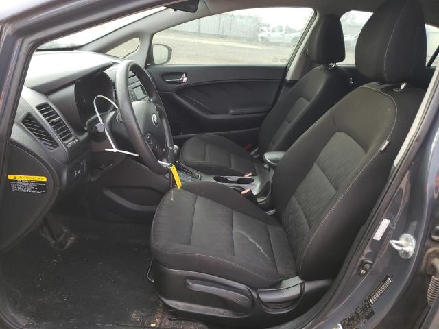 KNAFK4A65G5565840 - 2016 KIA FORTE LX GRAY photo 7