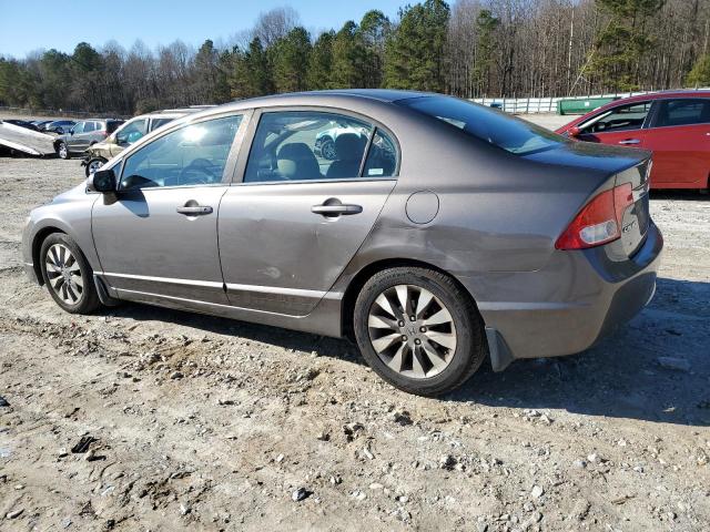 1HGFA16929L003997 - 2009 HONDA CIVIC EXL GRAY photo 2