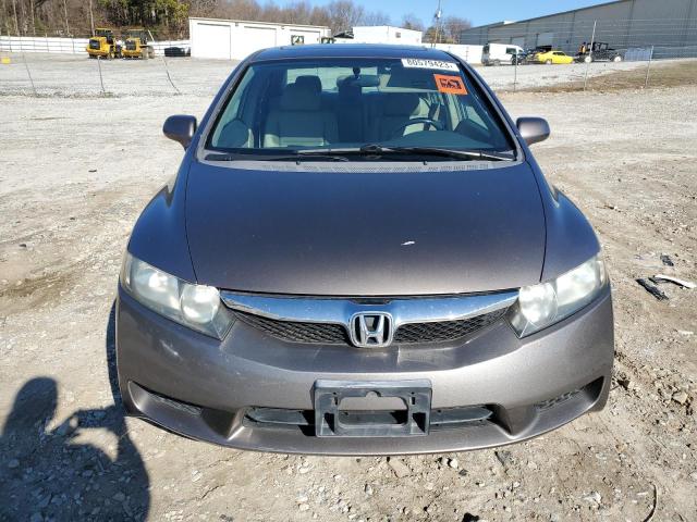 1HGFA16929L003997 - 2009 HONDA CIVIC EXL ნაცრისფერი ფოტო 5