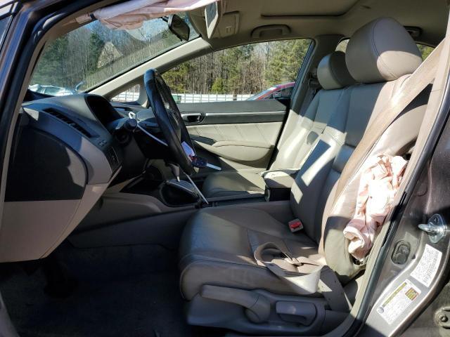 1HGFA16929L003997 - 2009 HONDA CIVIC EXL ნაცრისფერი ფოტო 7