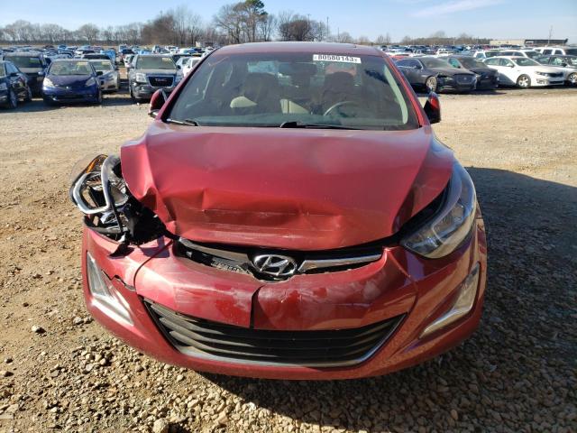 5NPDH4AE3GH733295 - 2016 HYUNDAI ELANTRA SE RED photo 5