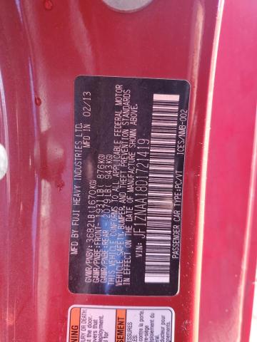 JF1ZNAA18D1721419 - 2013 TOYOTA SCION FR-S RED photo 13