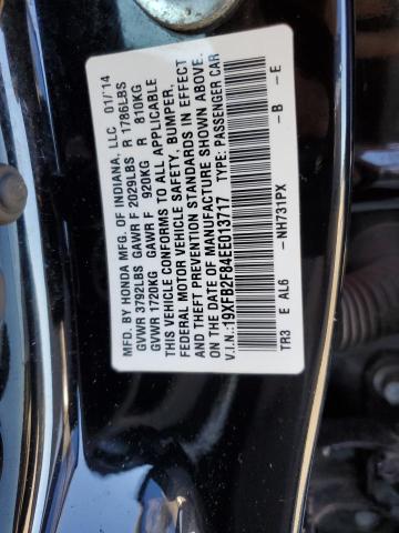 19XFB2F84EE013717 - 2014 HONDA CIVIC EX BLACK photo 13