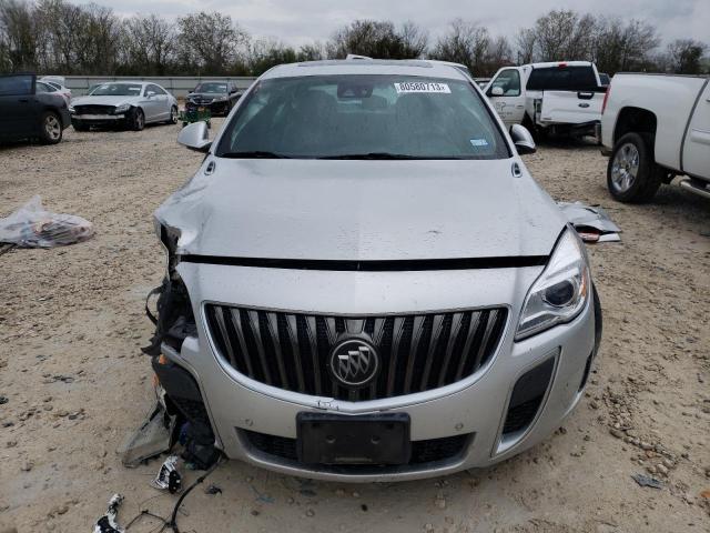 2G4GU5GXXG9111394 - 2016 BUICK REGAL GS SILVER photo 5