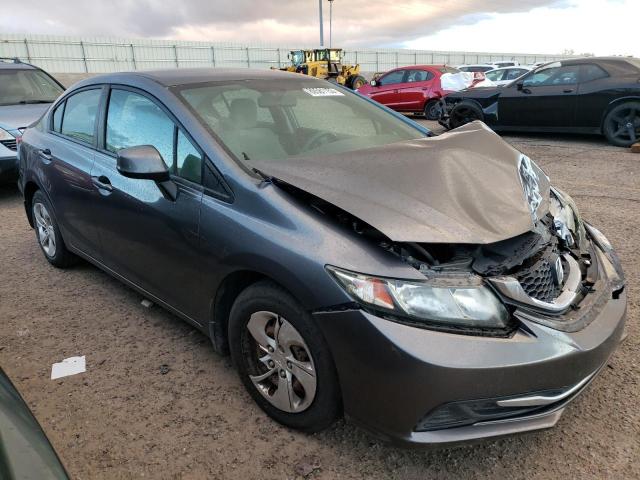 19XFB2F5XDE027884 - 2013 HONDA CIVIC LX GRAY photo 4