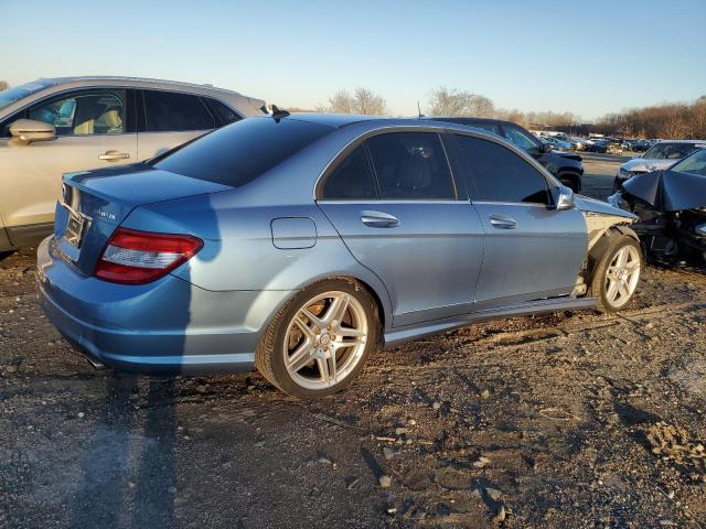 WDDGF8BB5AF443386 - 2010 MERCEDES-BENZ C 300 4MATIC BLUE photo 3