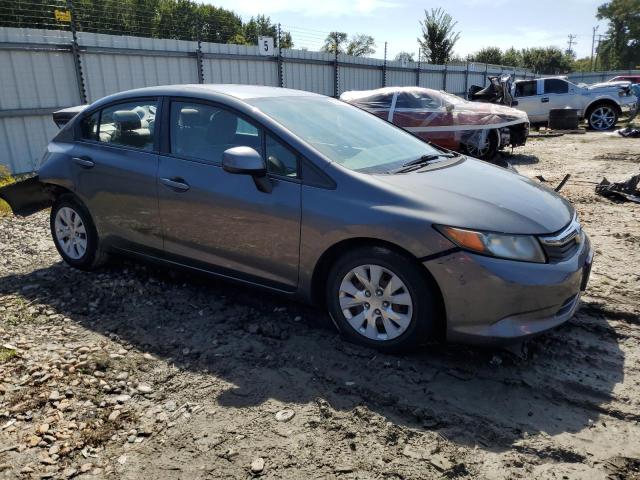 19XFB2F57CE030319 - 2012 HONDA CIVIC LX GRAY photo 4