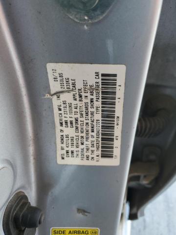 1HGCR2F8XDA012329 - 2013 HONDA ACCORD EXL SILVER photo 12