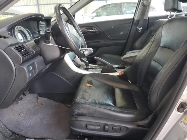 1HGCR2F8XDA012329 - 2013 HONDA ACCORD EXL SILVER photo 7