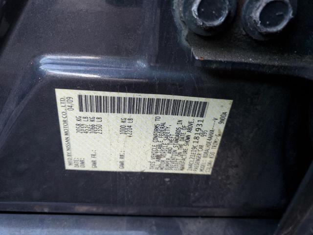 1N4CL21E19C181931 - 2009 NISSAN ALTIMA HYBRID GRAY photo 12