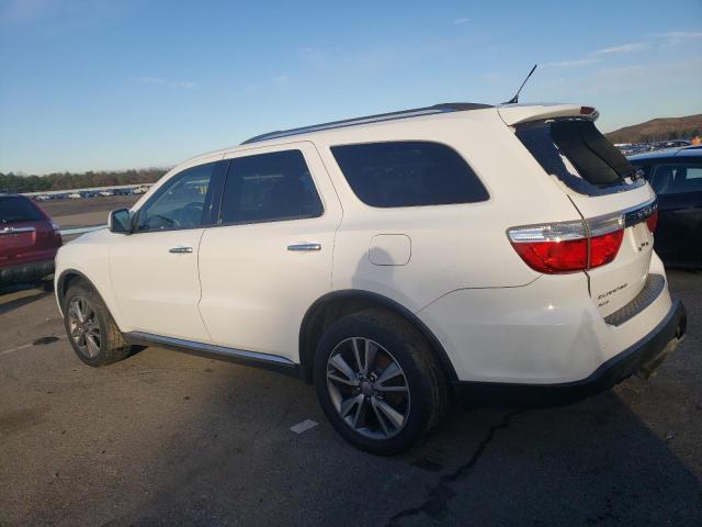 1C4RDJDG3DC675581 - 2013 DODGE DURANGO CREW WHITE photo 2